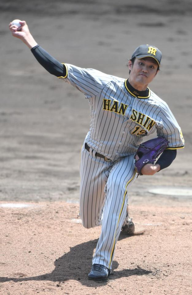 　先発し力投する阪神・藤浪（撮影・石井剣太郎）