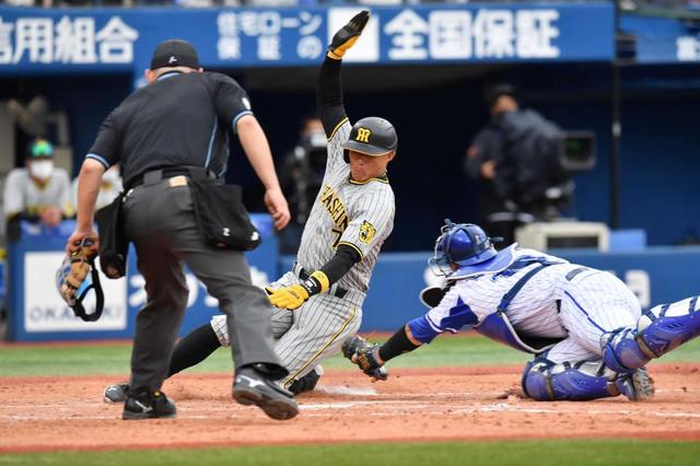 阪神・糸井「神走塁です」“神の手”でかいくぐった６点目ホーム