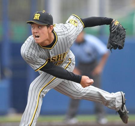 ７回から登板し、三者凡退に抑える好投を見せた望月（撮影・北村雅宏）