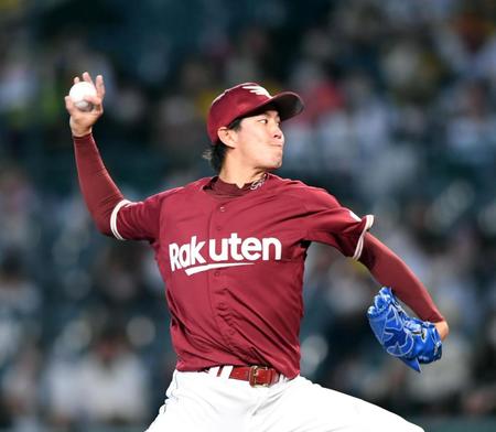 　先発し力投する岸（撮影・山口登）