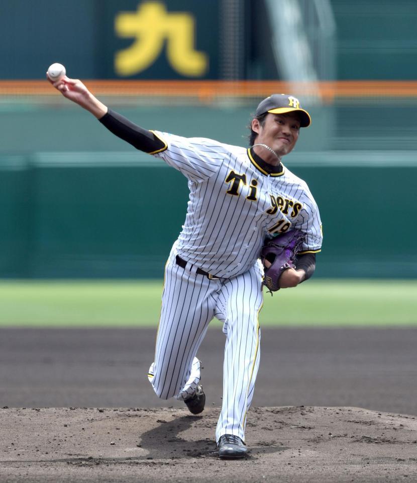 　先発し力投する藤浪（撮影・山口登）