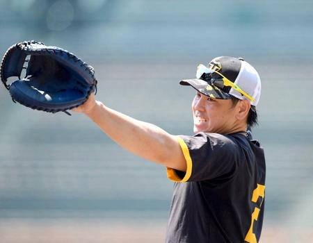 　１軍昇格が決まった梅野