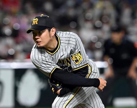 　先発し力投する西勇（撮影・山口登）