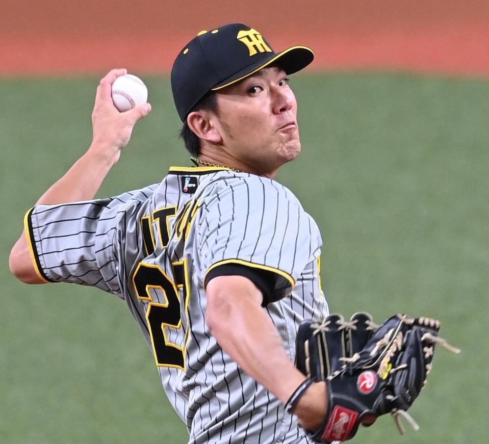 　オリックス戦に先発した伊藤将（撮影・飯室逸平）