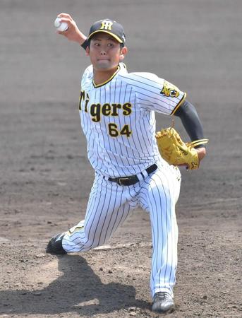 　２６日のウエスタンリーグ・広島戦で好投した岡留