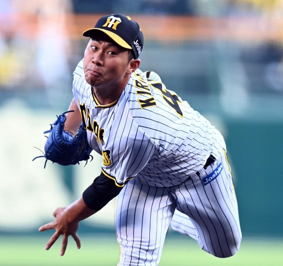 　先発し力投する桐敷（撮影・山口登）