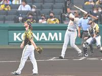 １回、ポランコに先制３ランを浴びるウィルカーソン（撮影・高部洋祐）