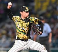 先発し、力投する西勇（撮影・田中太一）