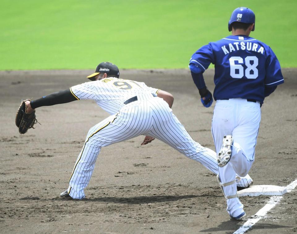 阪神ａ ロッド 強烈あいさつ打 ２軍で初実戦初打席初球いきなり 平田監督絶賛 阪神タイガース デイリースポーツ Online