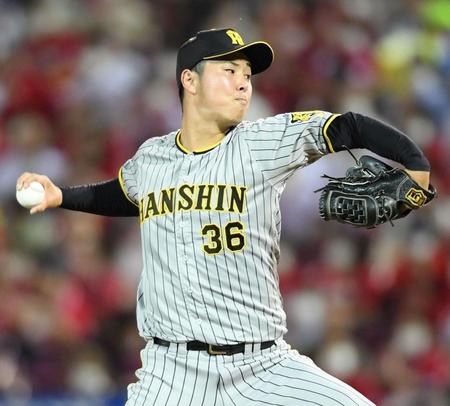 　７回を無失点に抑える浜地（撮影・田中太一）