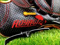 　青柳の球宴用グラブには「あめやぎさん」にちなみ傘の刺繍が（ＺＥＴＴ提供）