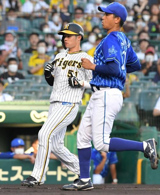 阪神が初回に先制 １死三塁から暴投で ｄｅｎａのエース今永を攻める 阪神タイガース デイリースポーツ Online