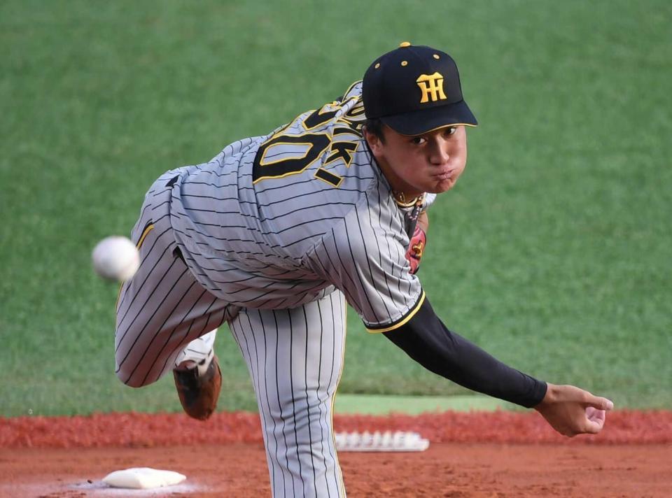 　先発し力投する森木（撮影・石井剣太郎）