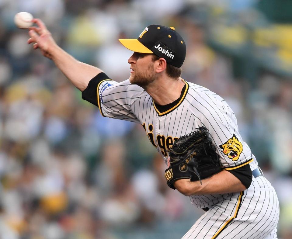 　先発のガンケル（撮影・田中太一）