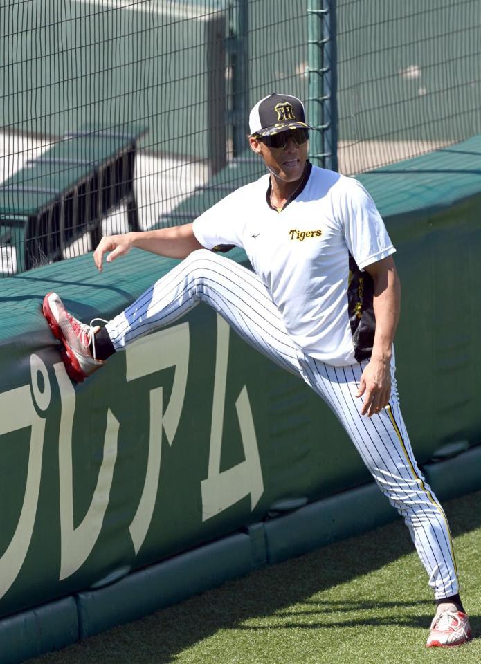 　１軍に合流した糸井（撮影・山口登）