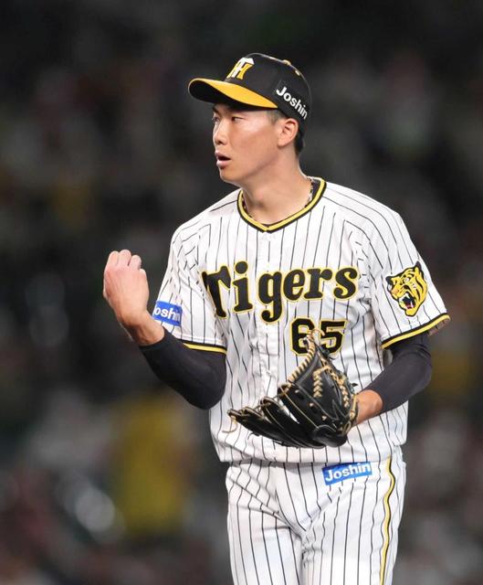 “八回の男”阪神・湯浅が圧巻３Ｋ　１１球で代打・西田、山田、村上斬り