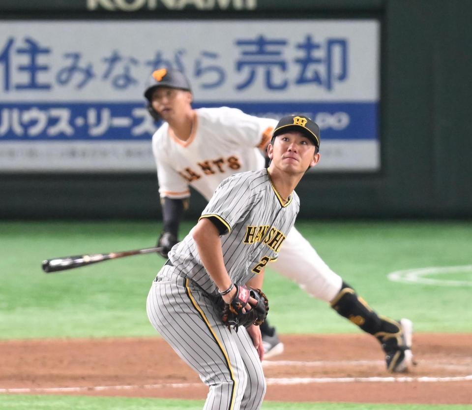 　６回、巨人・吉川にソロを浴びた伊藤将（撮影・堀内翔）
