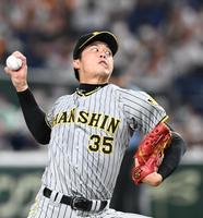 ５回、力投する才木＝東京ドーム（撮影・飯室逸平）