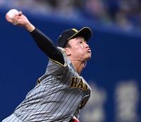 　プロ先発の森木は中日打線を相手に力強く投げ込む（撮影・田中太一）