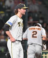 ９回、中島に同点となる適時打を浴びたケラー（撮影・北村雅宏）