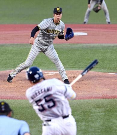 　７月８日のヤクルト戦、村上を一ゴロに斬る青柳