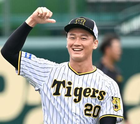 　次回の登板は任せろ！練習ではつらつとした表情を見せる森木（撮影・田中太一）