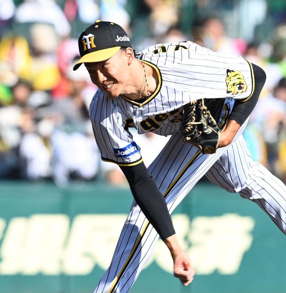 　４回を無失点に抑える湯浅（撮影・田中太一）