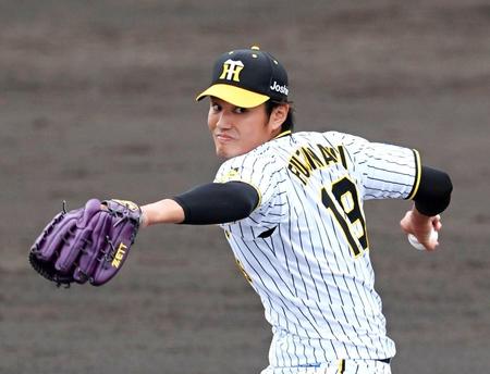 　ＣＳに向け７回に調整登板した藤浪（撮影・山口登）