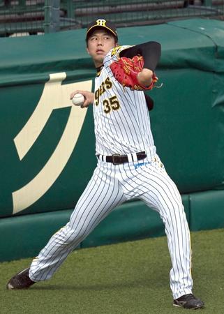 　脱力フォーム習得に取り組む才木