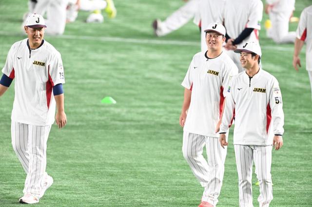 背番号７の佐藤輝、湯浅、近本、中野の阪神４選手が侍ジャパン合流