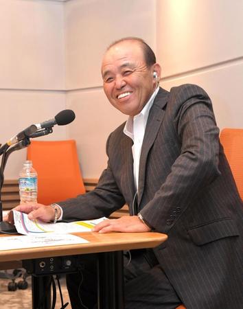 　ＡＢＣラジオ「ラジオで虎バン！」に生出演した岡田監督（撮影・北村雅宏）