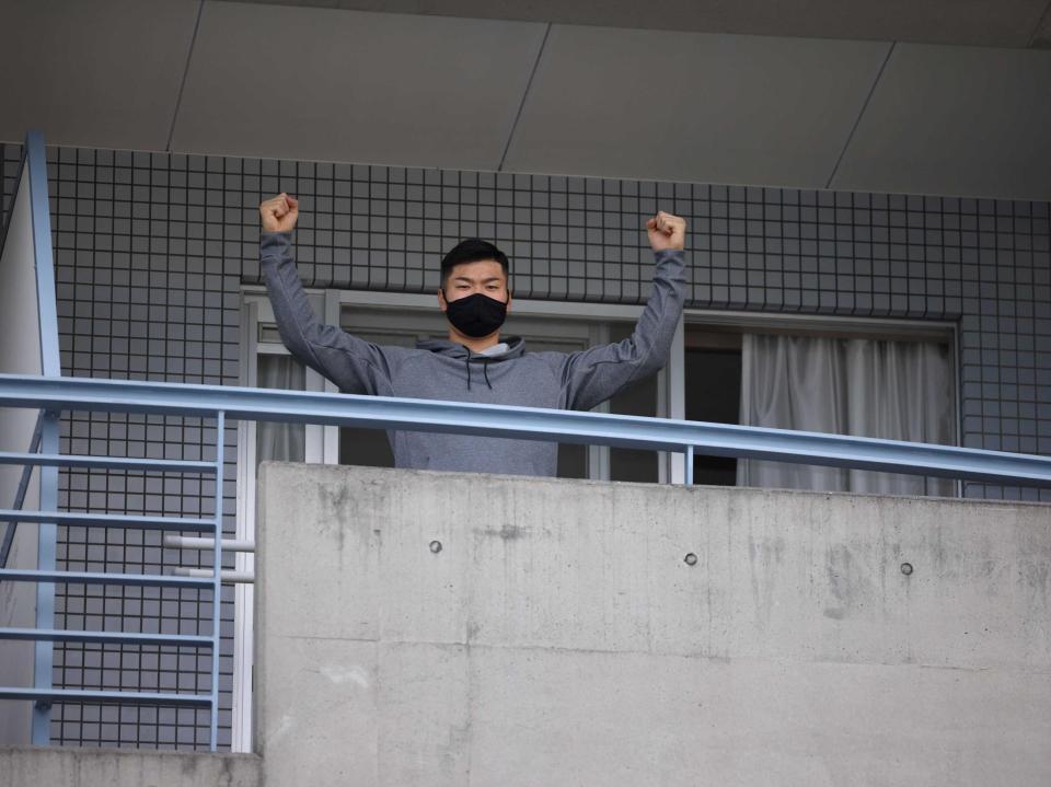 　２１年に同じ部屋に入寮した佐藤輝