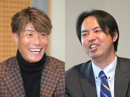 　互いの野球観を語りあった糸井氏（左）と井川氏
