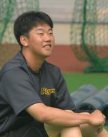 　練習前、リラックスした表情の門別（撮影・北村雅宏）