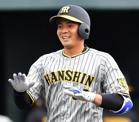 　７回、３ランを放った井上（撮影・中田匡峻）