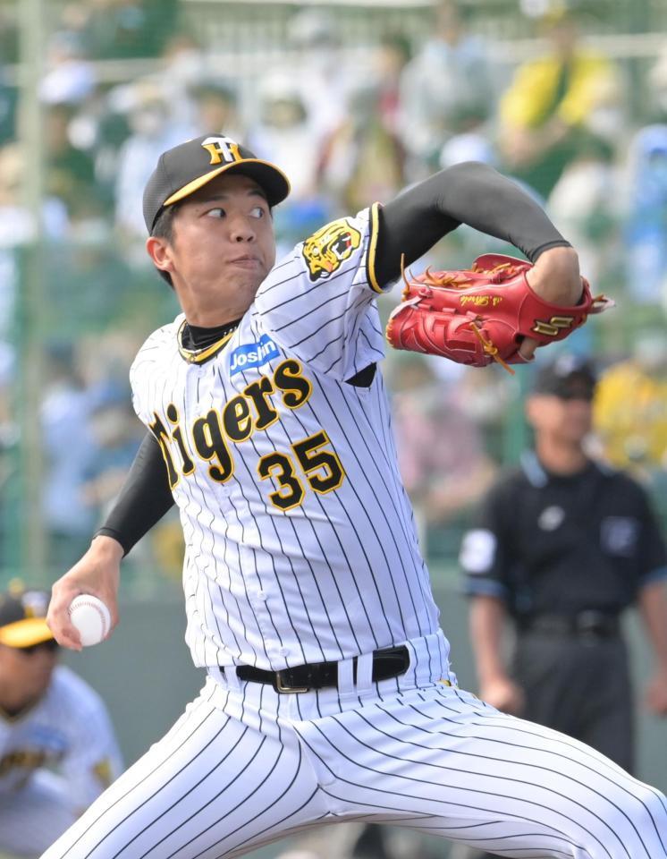 　先発し力投する才木（撮影・立川洋一郎）