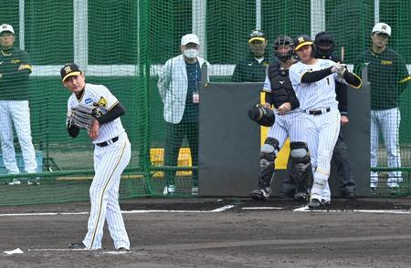 　森下のバットをへし折る岩崎