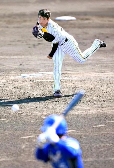 阪神ドラ２・門別　藤浪より早い対外試合デビューで３人斬り！「緊張なかった」