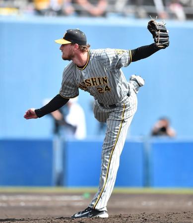 　３回から登板し２回１安打１失点のＢ・ケラー（撮影・開出牧）