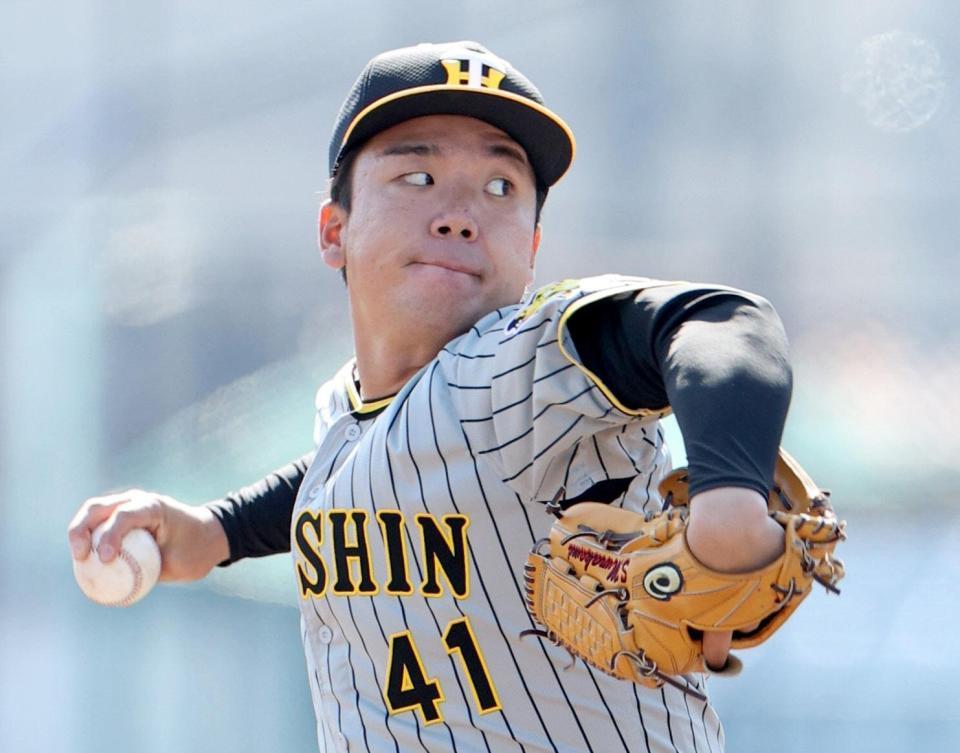 　中日戦に先発し、５回２失点だった村上