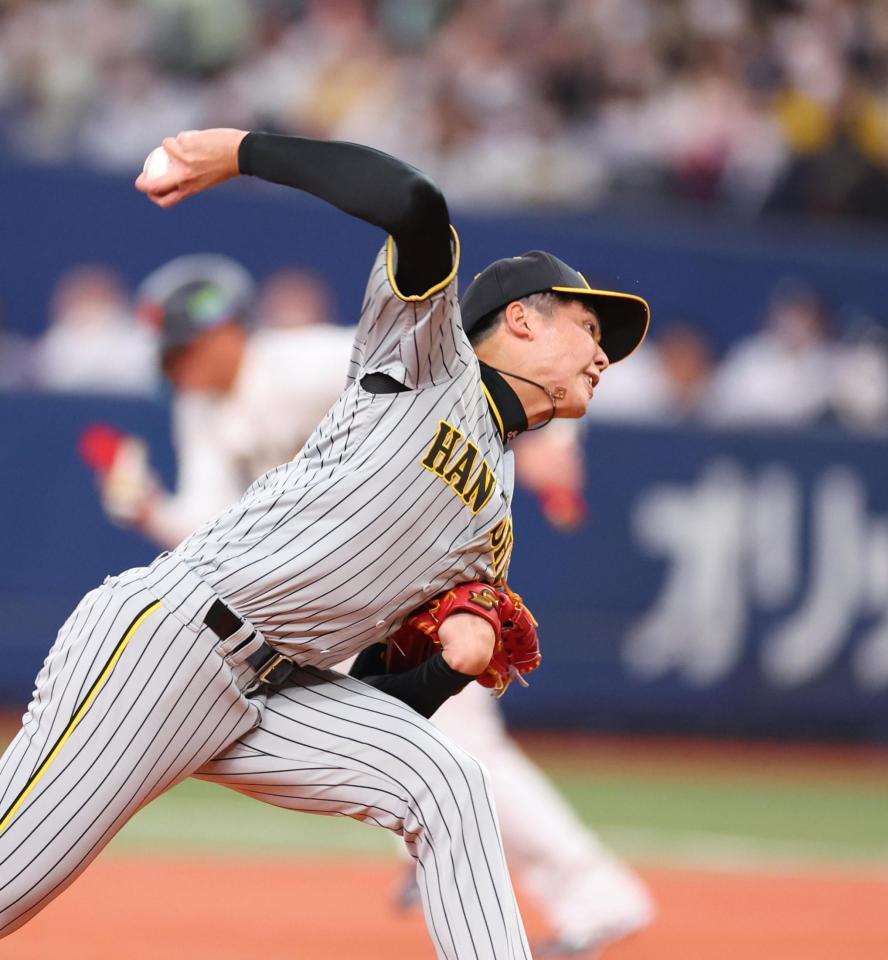 　力投する才木（撮影・吉澤敬太）