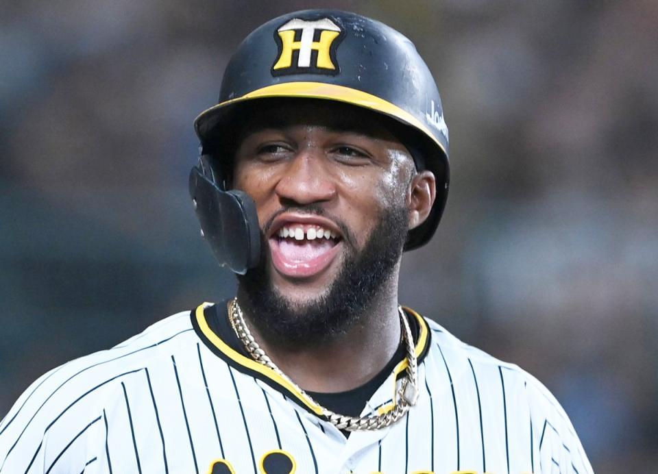 　阪神時代のメル・ロハス・ジュニア（２２年撮影）