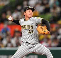 　力投する村上（撮影・金田祐二）