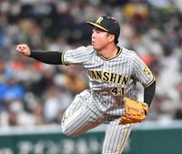 　６回から２番手で登板した村上（撮影・中田匡峻）