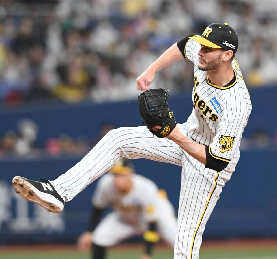 　９回、最後を締めたＫ・ケラー（撮影・飯室逸平）