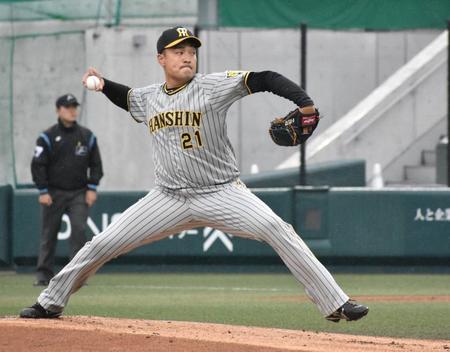 　７回１失点と好投した秋山