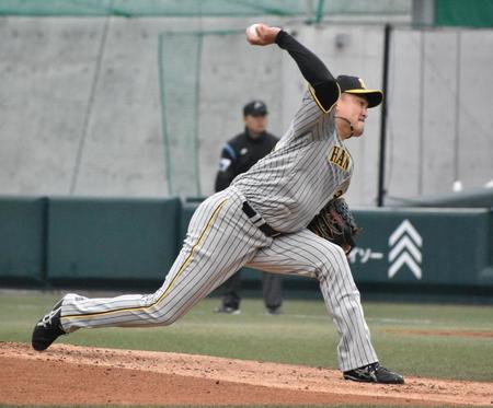 　７回１失点と好投した秋山