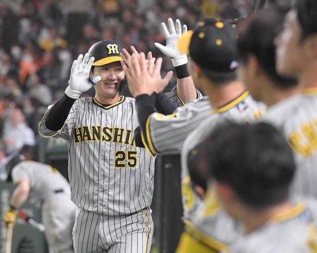 阪神・渡辺諒ダーン 初先発で一発回答!佐藤輝外し“代役”移籍初Hが千金V1号