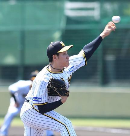 　先発し力投する富田（撮影・石井剣太郎）