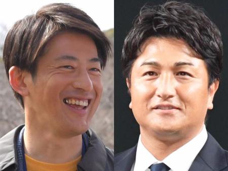 　能見篤史氏（左）と高橋由伸氏